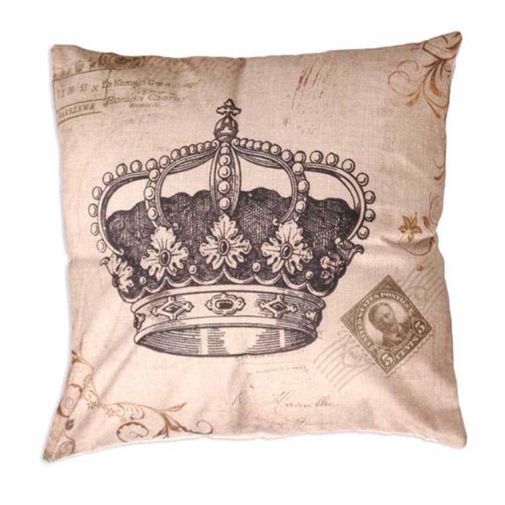 Dekokissen Kissen Dekokissen inkl. Füllung 42x42cm CROWN