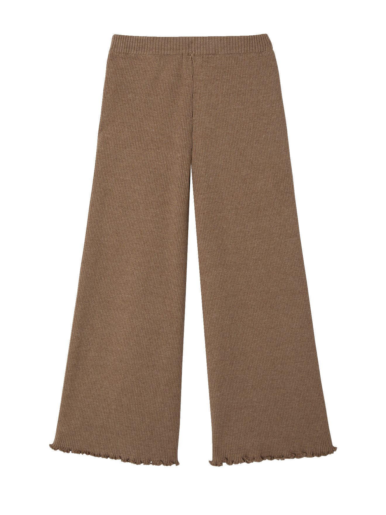 vertbaudet Leggings Rippstrick-Leggings Wide-Leg mit Rüschen – Bild 2 von 5