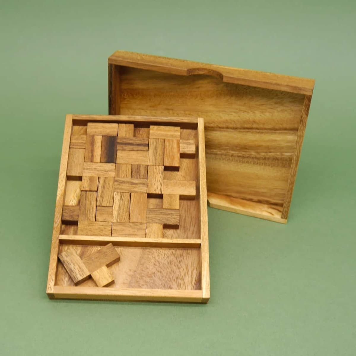 ROMBOL Denkspiele Spiel ELEVEN L PUZZLE - kniffliges Packing-Puzzle, Denkspiel, Holzpuzzle