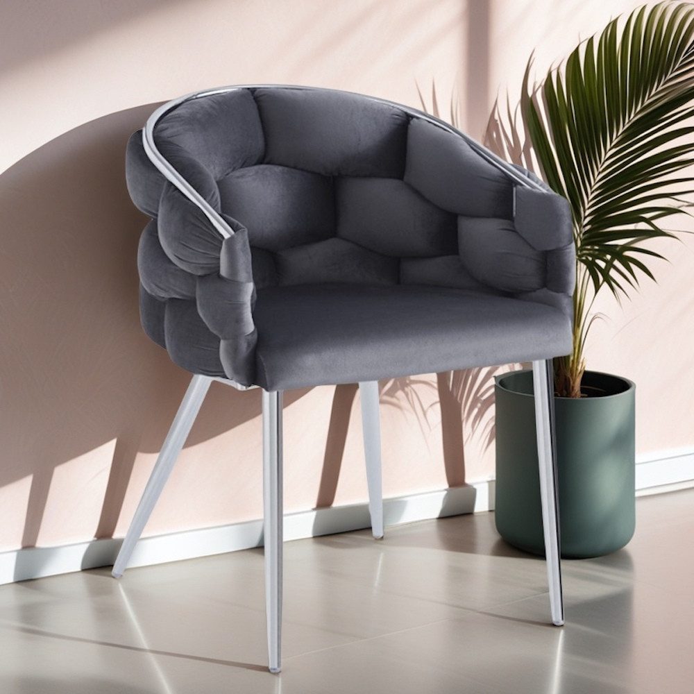 YOZI Esszimmerstuhl Sessel Polsterstuhl Rück/Armlehne Esszimmerstuhl Samt d günstig online kaufen