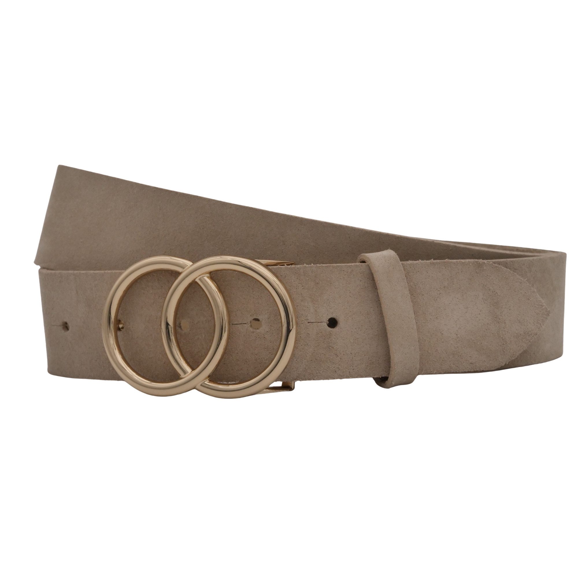 Ledergürtel AnnaMatoni Damen Ledergürtel in hochwertigem Velour Leder 4cm