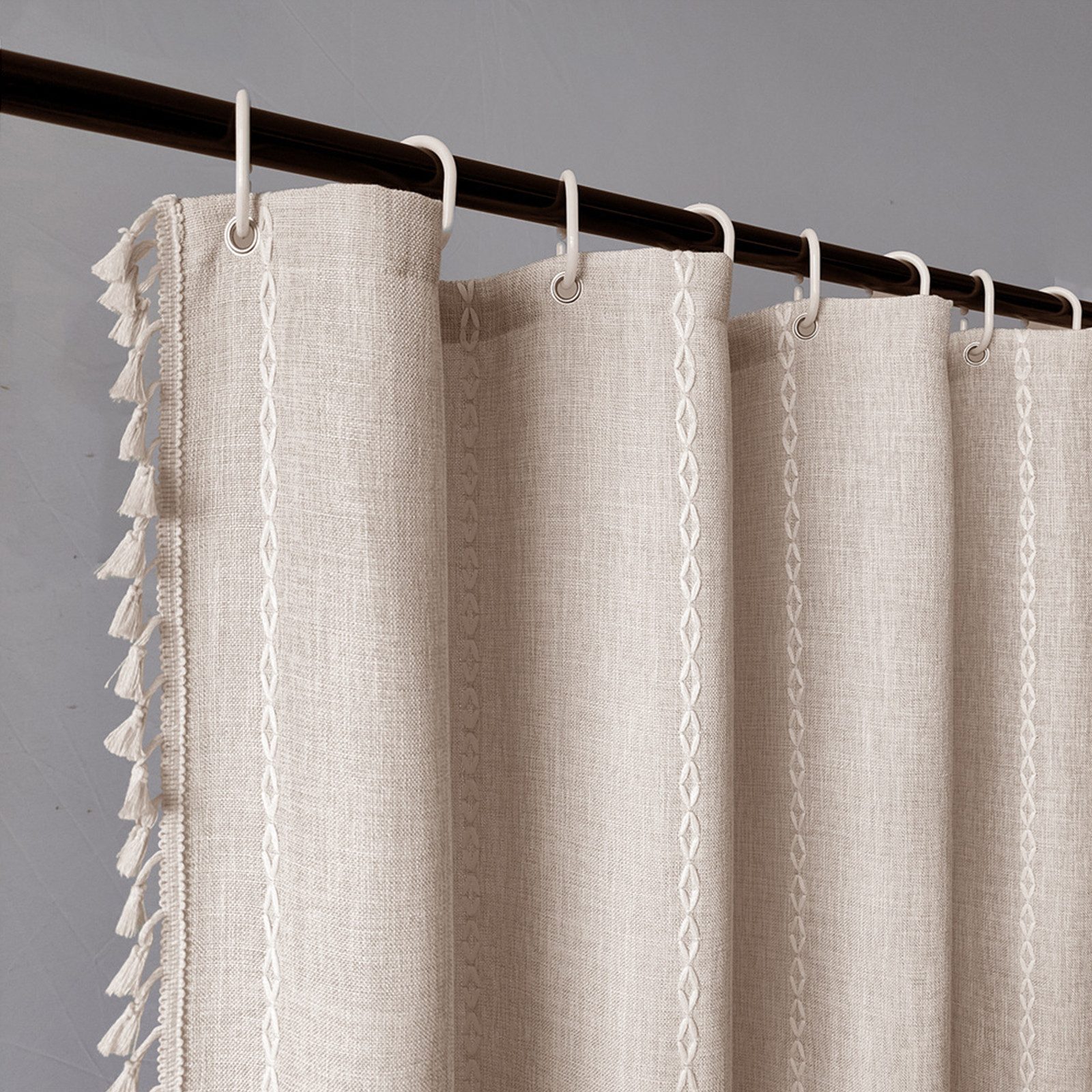 MODFU Duschvorhang Badezimmer Vorhang Duschvorhänge Boho Moderne Stoffvorha günstig online kaufen