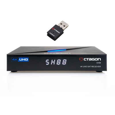OCTAGON »SX88 4K UHD S2+IP mit USB WLAN Stick« Satellitenreceiver