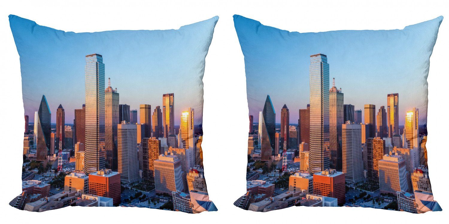 Kissenbezüge Modern Accent Doppelseitiger Sunset Abakuhaus (2 Dallas Staaten Stück), Digitaldruck, Vereinigte