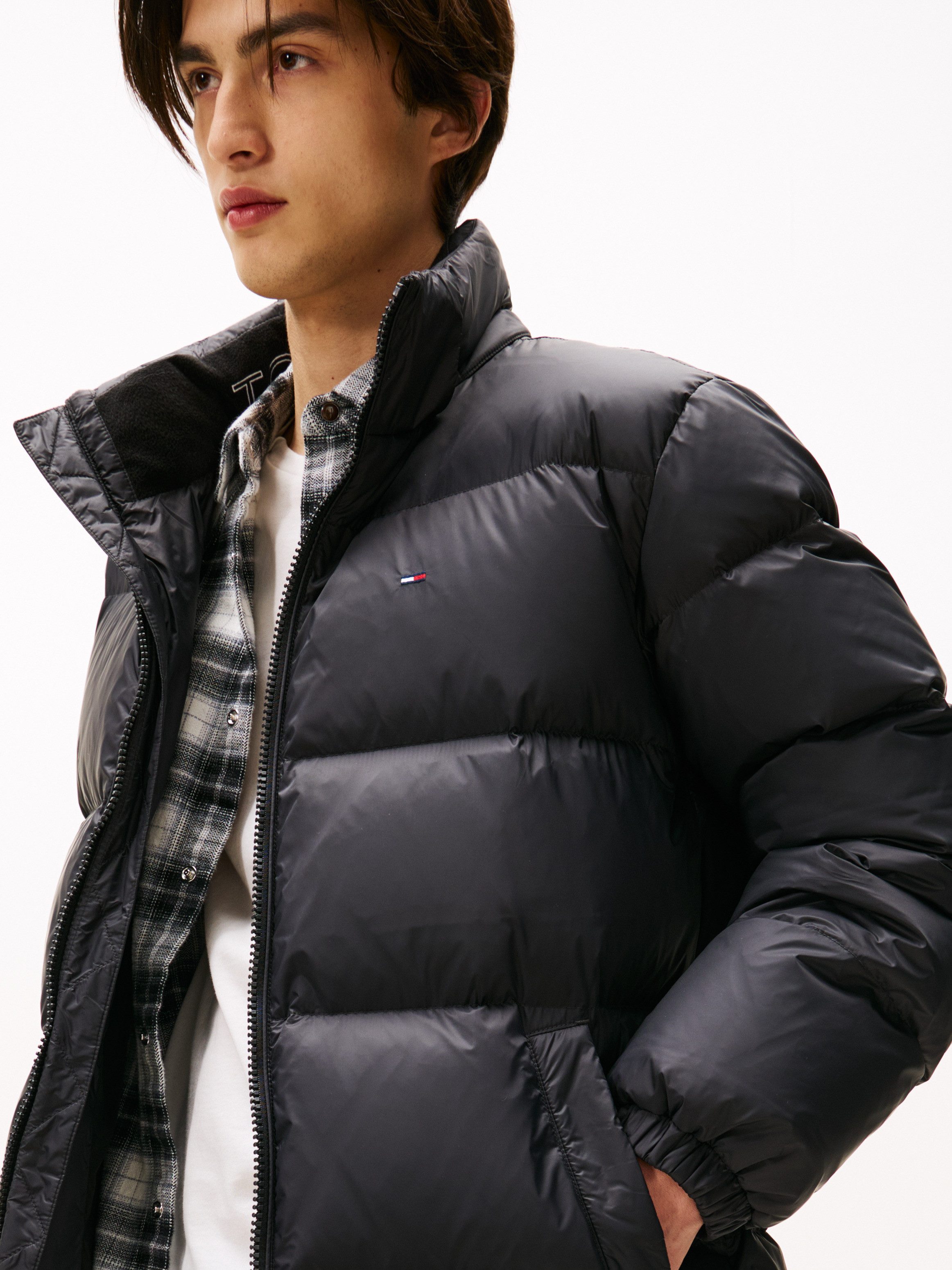 Tommy Jeans Steppjacke TJM ESSENTIAL DOWN PARKA Daunenjacke, Übergangsjacke mit Kapuze