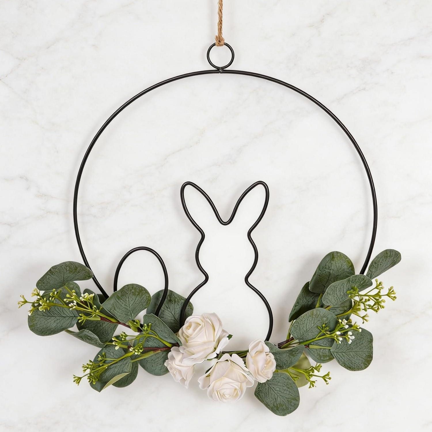 LuxusKollektion Osterkranz Osterkranz Hase Metall 30cm