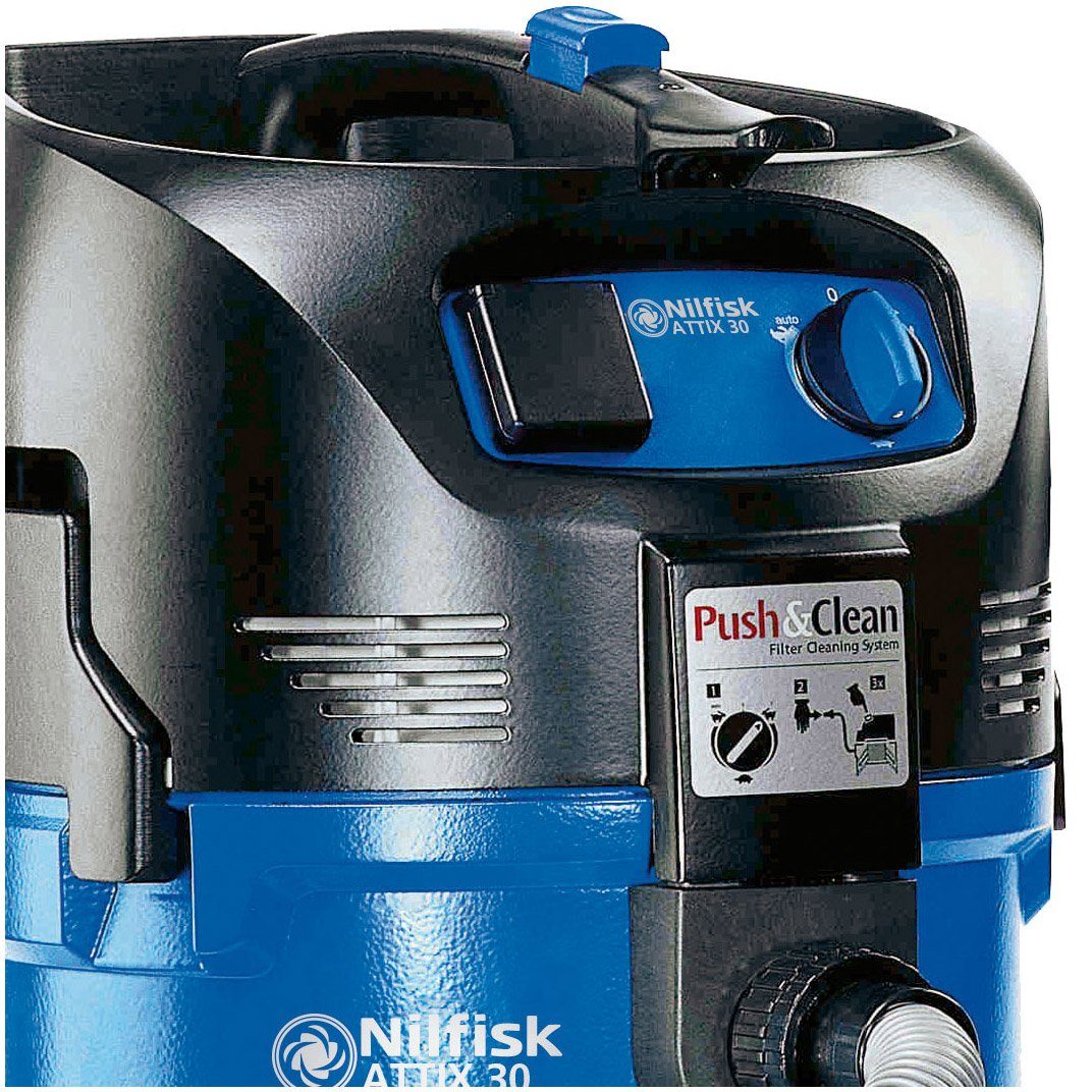 Nilfisk Nass-Trocken-Sauger ATTIX 1500 Push&Clean W, Einschaltautomatik, 30-21