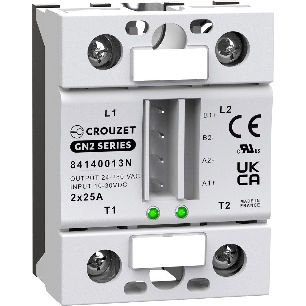 Crouzet Zeitrelais Crouzet Halbleiterrelais 84140013N 25 A Schaltspannung (max): 280 V/A, (SSR GN2)