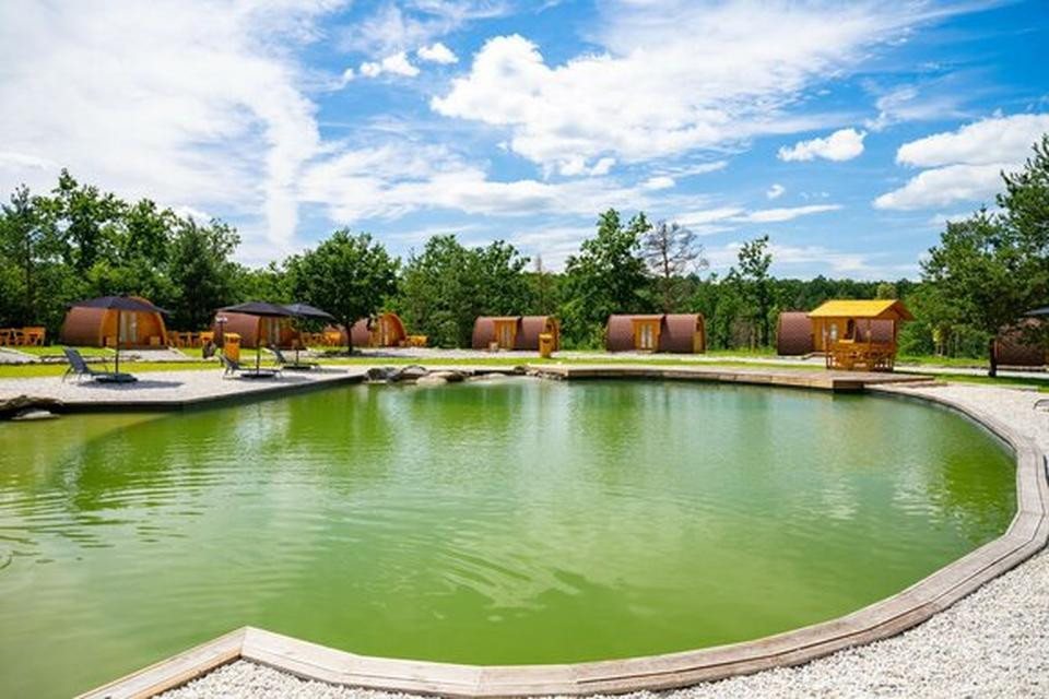 Thumbnail - JVmoebel Gartenhaus Campinghaus Haus Camping Holzhaus Ferienhaus Gartenhaus 2-6 Personen, BxT: 590x300 cm, (1x nur Garte...