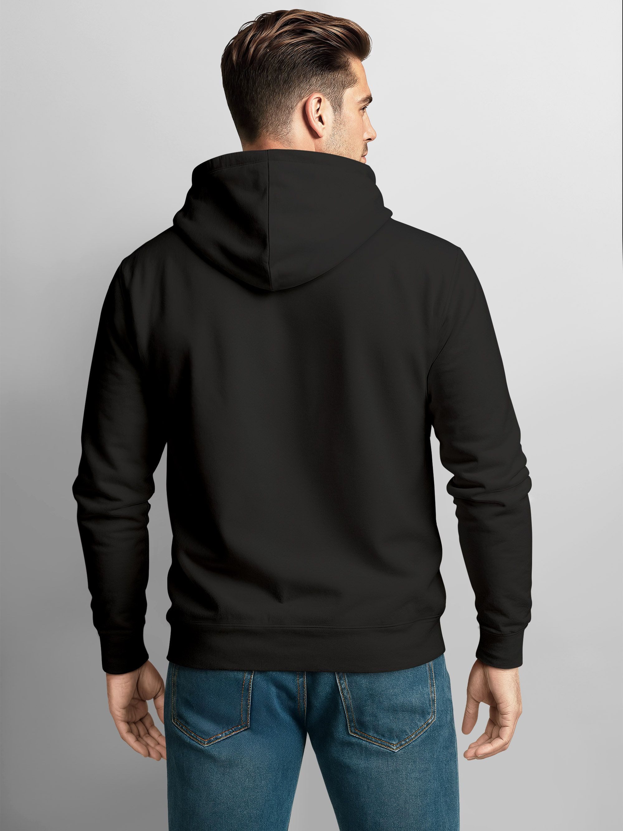 Neverless Hoodie Hoodie Herren Logo Print Berge Wandern Kapuzen-Pullover Männer