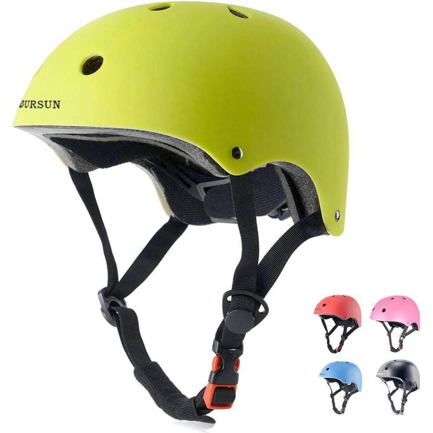 Kinderfahrradhelm Kinderhelm Fahrradhelm Skaterhelm Scooter Jungen S:2-7 Jahre grün