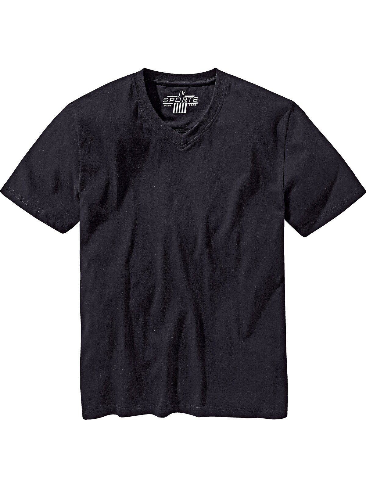 Jan (2er-Pack) Vanderstorm OSMO schwarz legere T-Shirt Passform