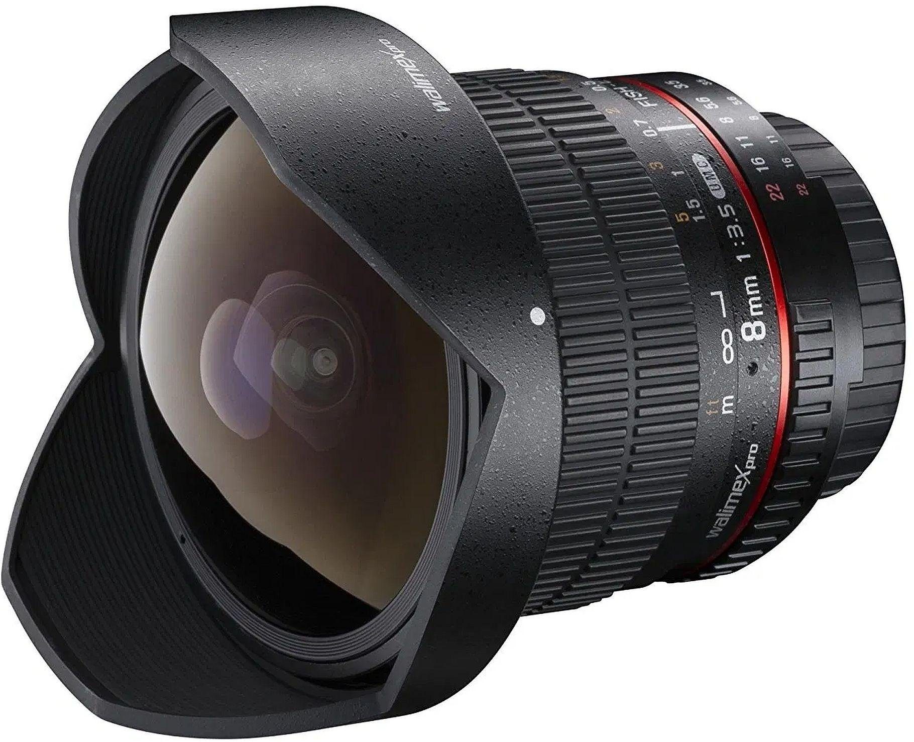walimex pro 8mm F3,5 Fisheye II APS-C Canon EF-S Objektiv