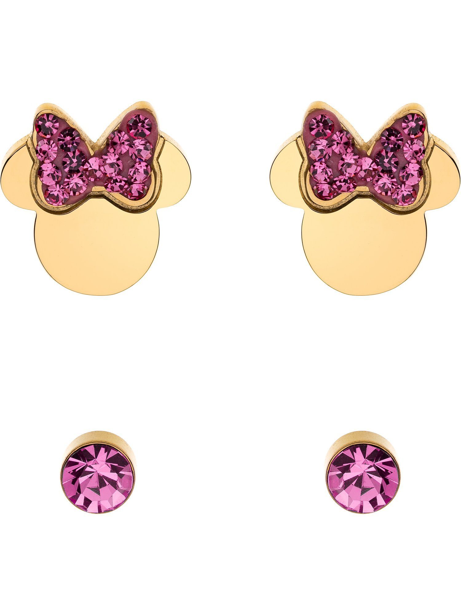 DISNEY Jewelry Paar Ohrhänger Disney Mädchen-Kinderohrring Edelstahl Kristall