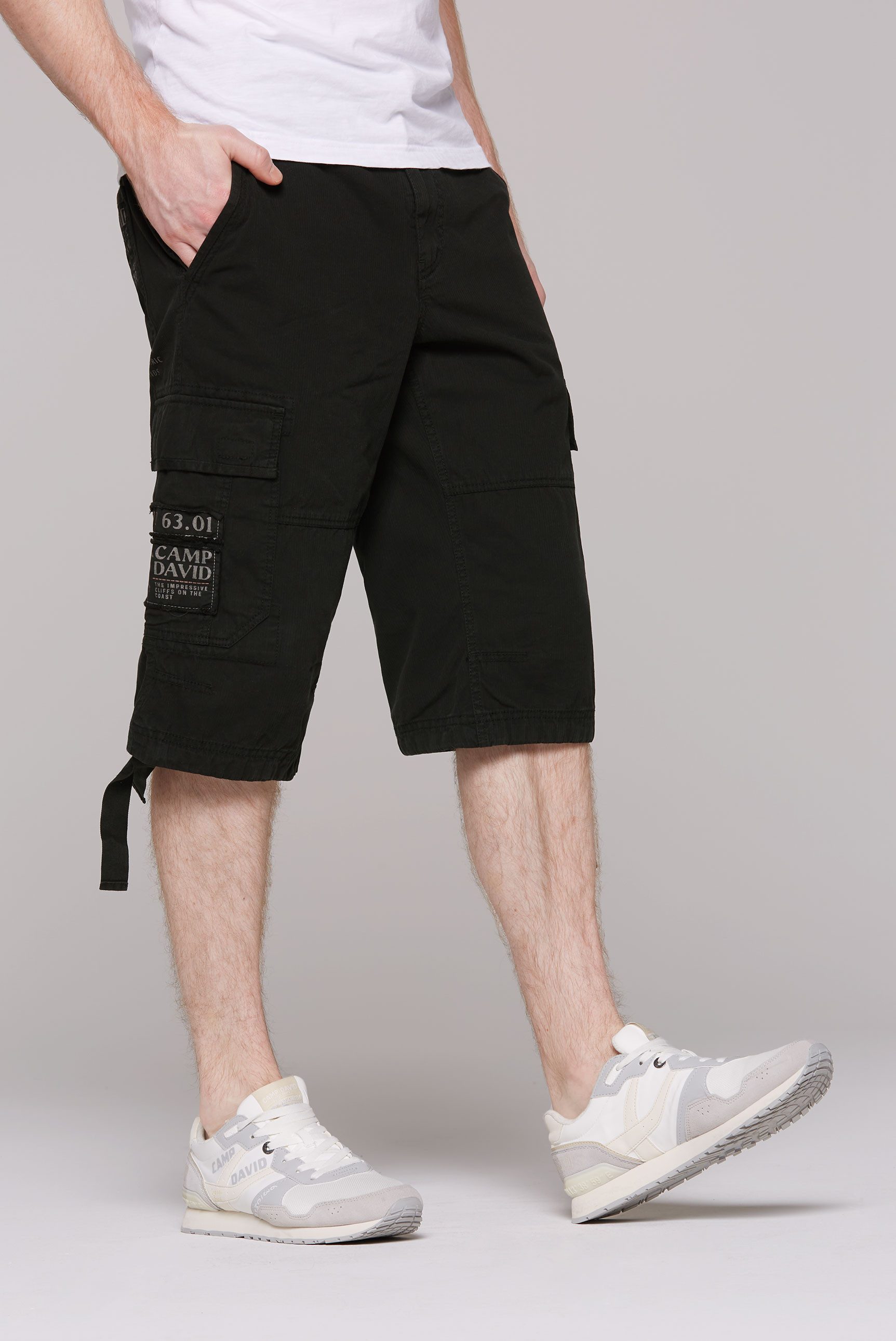CAMP DAVID Skaterbermudas mit Webstreifen und günstig online kaufen