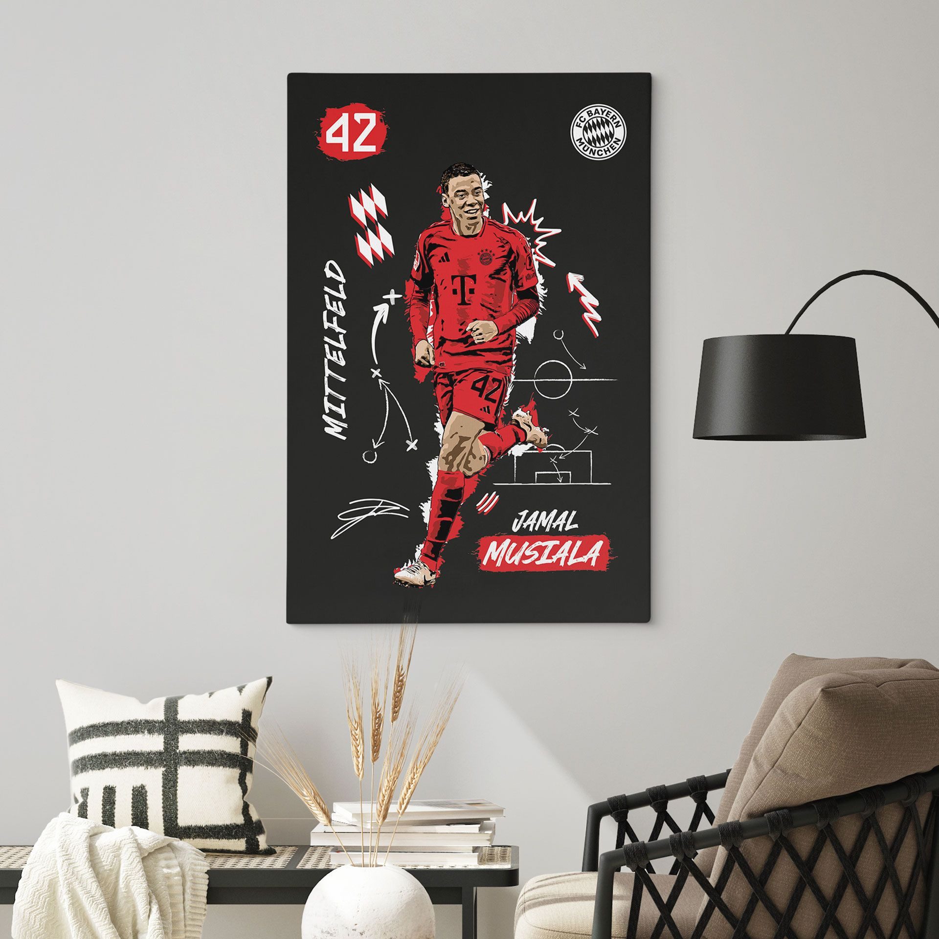 FC Bayern München Leinwandbild FCB Wandbild günstig online kaufen