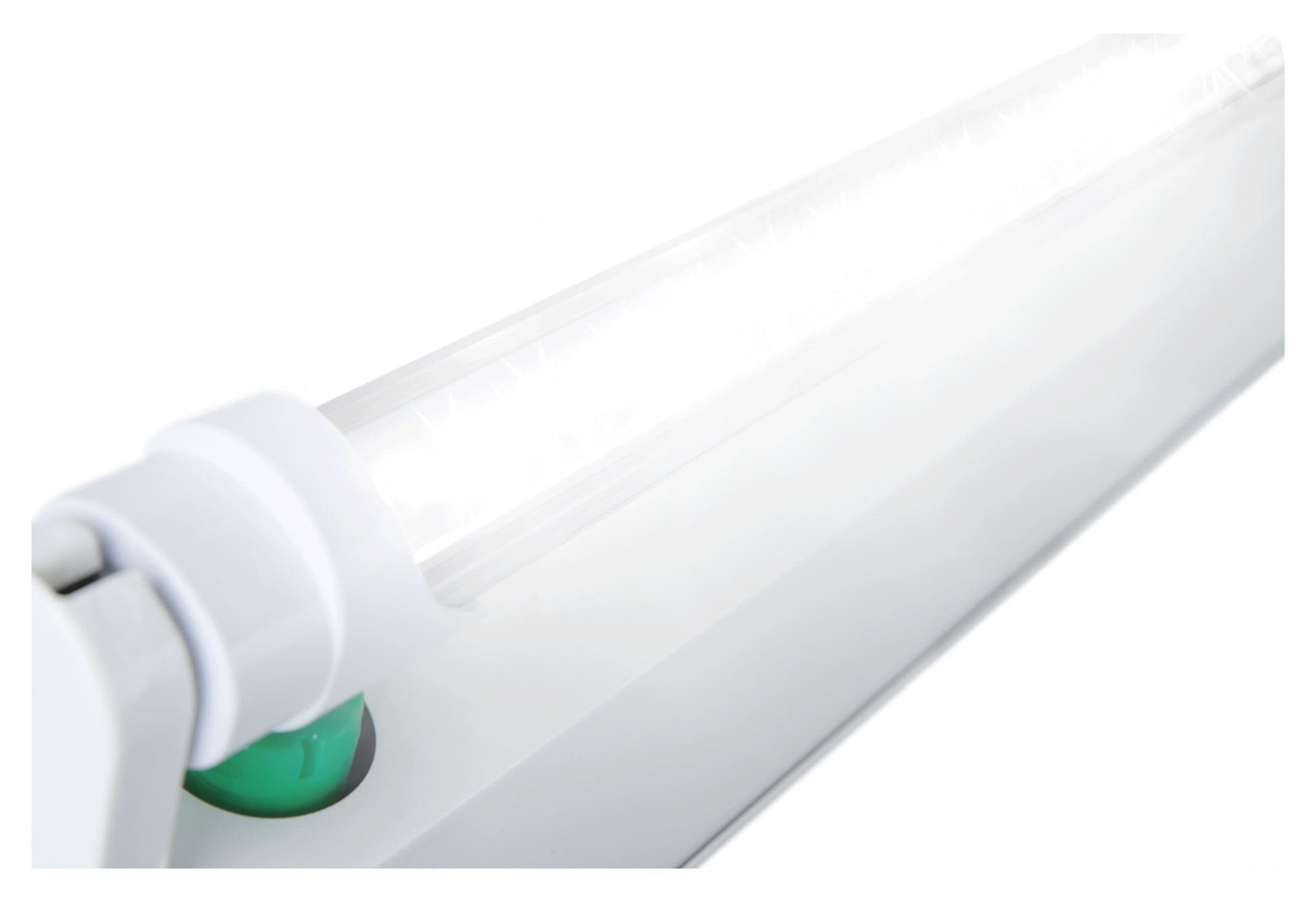 Showlite LED-Leuchtmittel LED Röhre 150 cm - 2300 Lumen, 4500 Kelvin, Tageslichtweiß, 24 W, G13, 10 St., Tageslichtweiß, mit Aluminumgehäuse und Starter