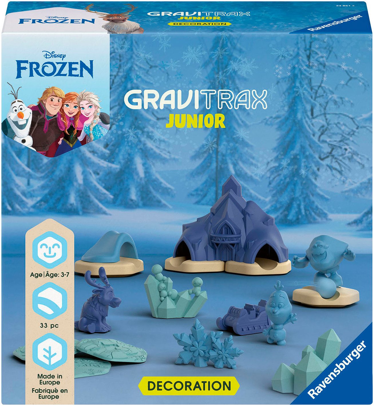 Ravensburger Kugelbahn-Bausatz GraviTrax Junior Extension Disney Frozen, Made in Europe