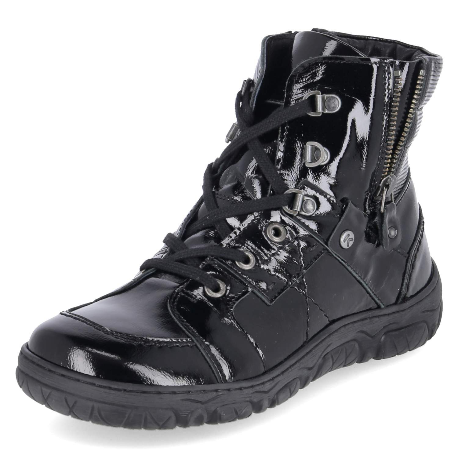 KRISBUT Krisbut 3303A-10 PO Damen Lackleder black Schnürstiefel