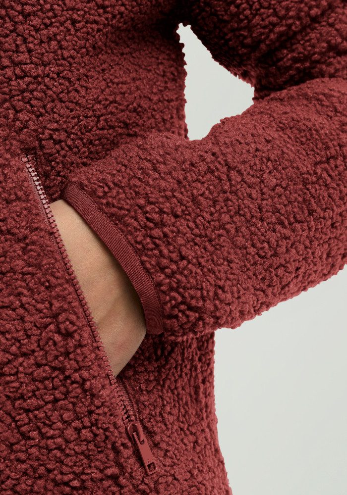 Jack Wolfskin Fleecejacke HIGH CURL JKT W mit durchgehendem Reißverschluss, aus Sherpa Fleece, atmungsaktiv – Bild 4 von 5