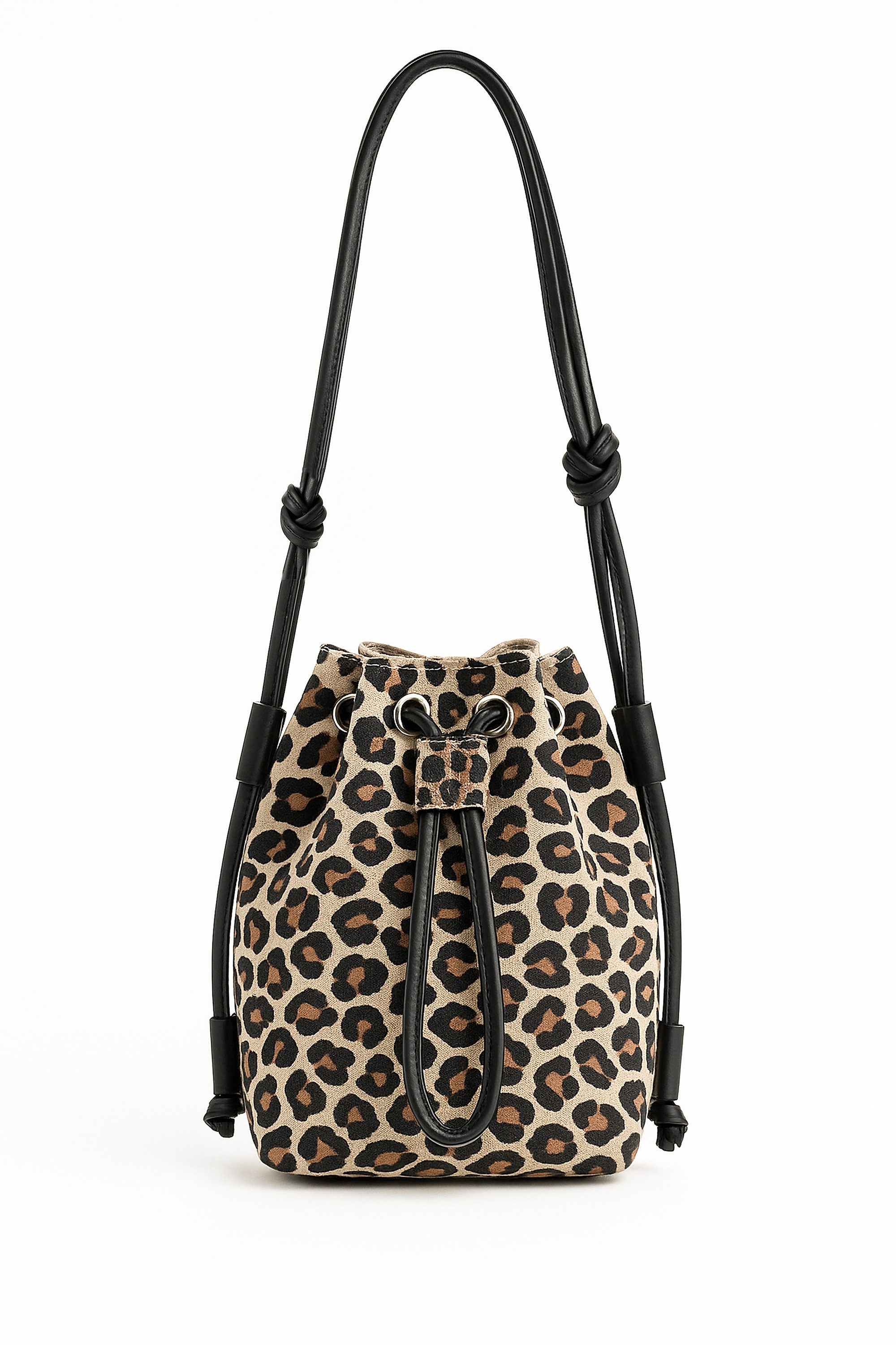 COLLEZIONE ALESSANDRO Umhängetasche Leo Beutel, aus echtem Wildleder mit Leo Print