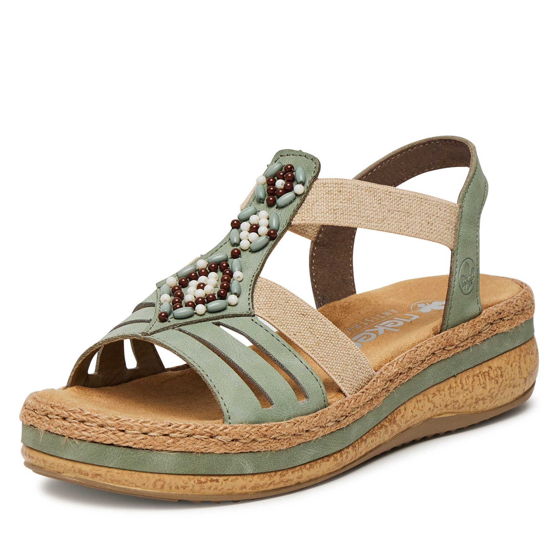 Rieker Rieker Damen-Sandalen Grün V0920-52 Sandale