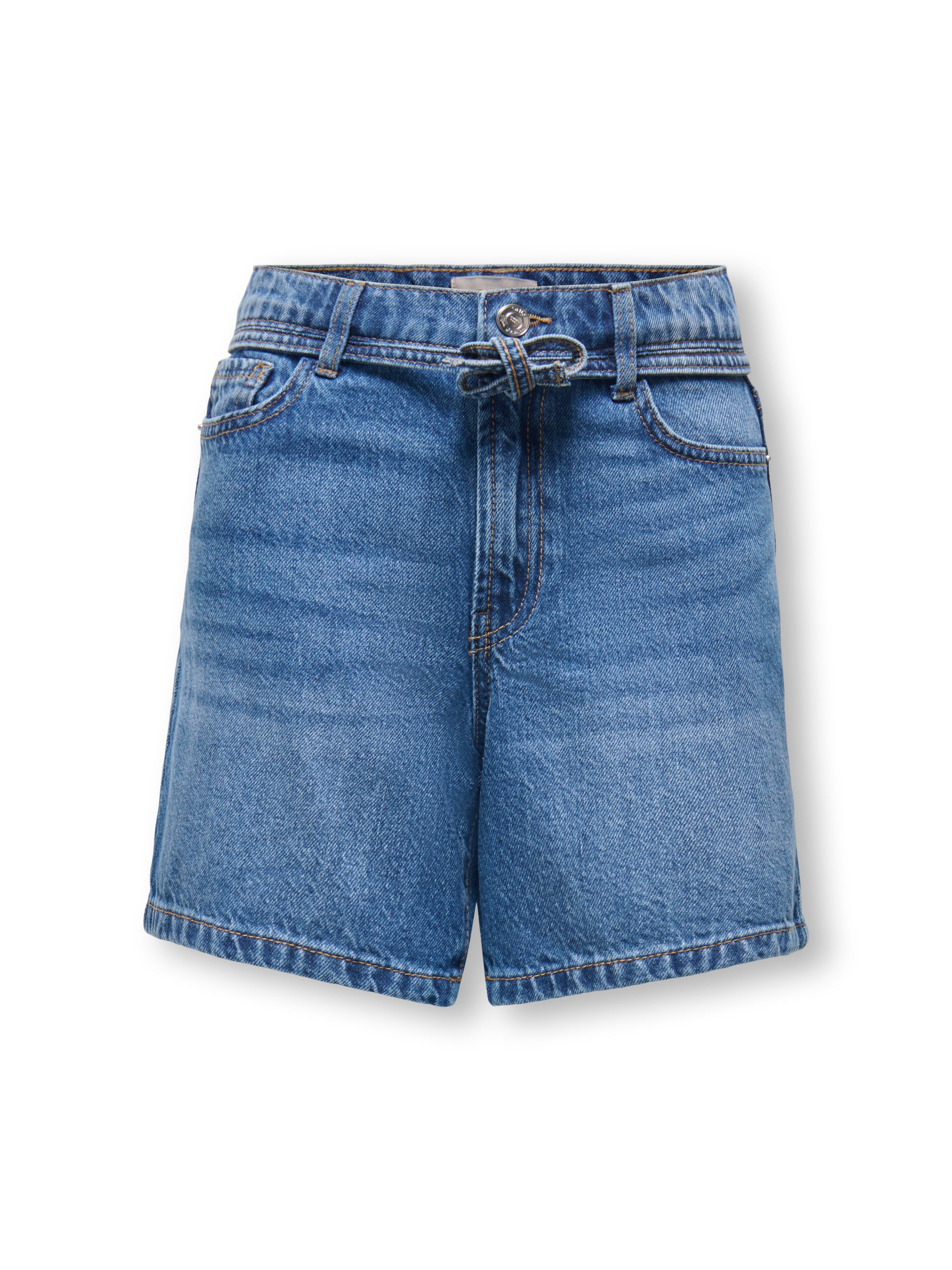 KIDS ONLY Jeansshorts KOGGIANNA HW BELT SHORTS PIMBOX DNM NOOS mit schmalem, dekorativen Bindeband in der Taille