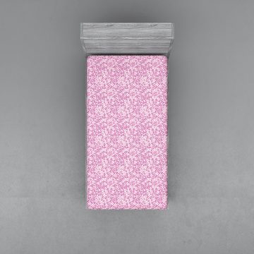 Spannbettlaken Soft Dekorativer Stoff Bettwäsche Rund-um Elastischer Gummizug, Abakuhaus, Kunstwerk Muster in Sakura Blumen