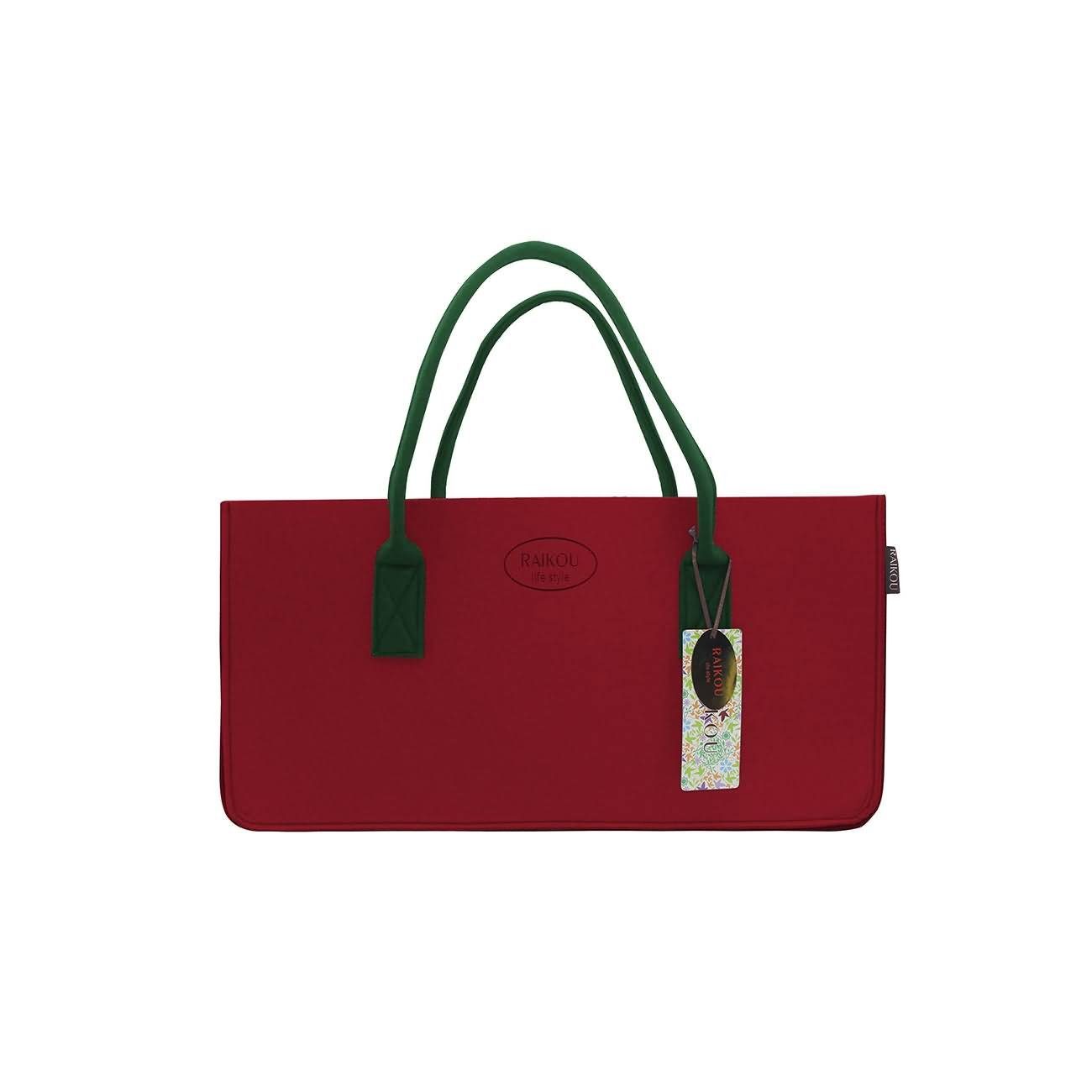 RAIKOU Einkaufsshopper Filztasche Kaminholztasche Spielzeugaufbewahrung 5 mm dicke Filze, für Einkaufs Kamin Holz Zeitungsholz Spielzeug