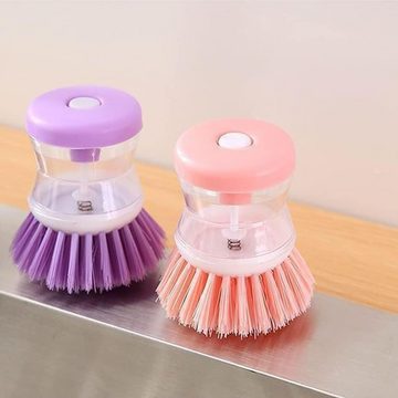 MAQETARA Products Reinigungsbürsten-Set Spülbürste mit Spülmittelspender 3 Set