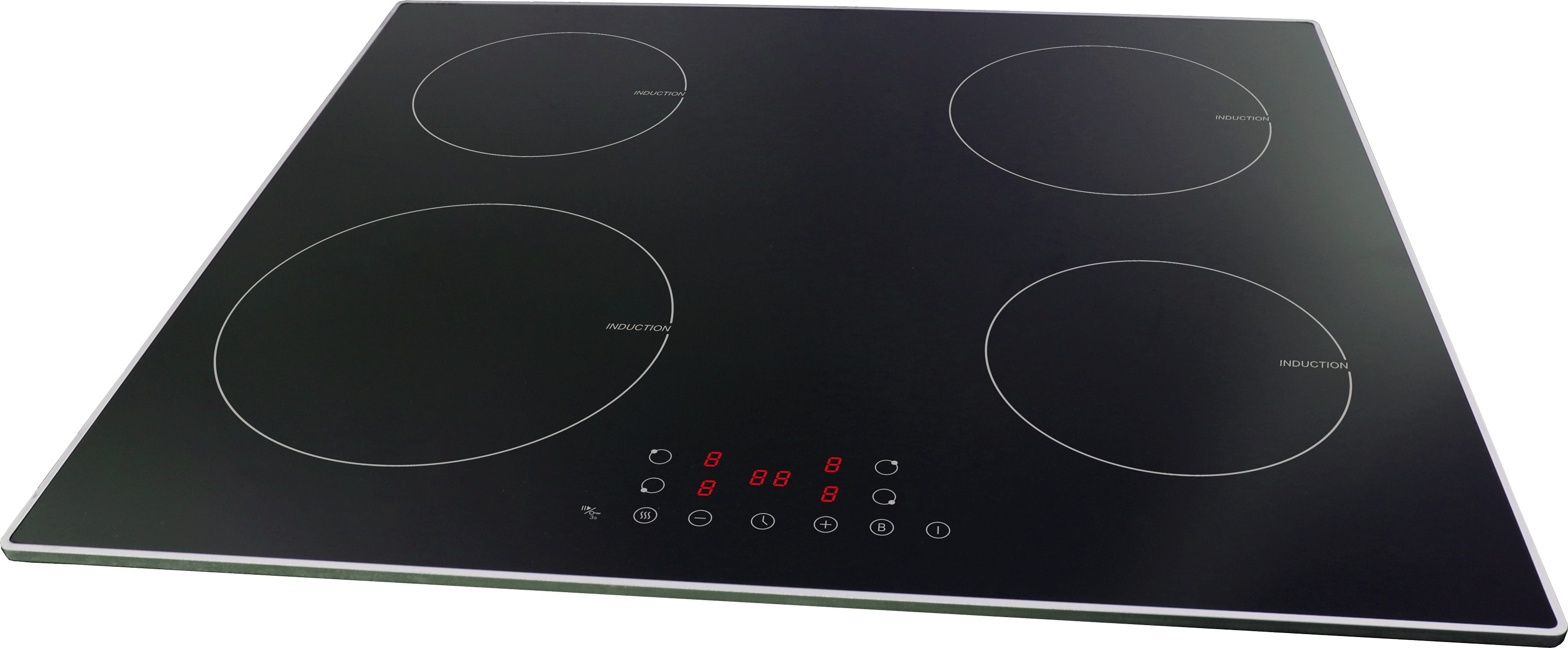 PKM Induktions-Kochfeld PKM IN-Serie IN4BGN, Booster-Funktion Stop+Go-Funktion Kindersicherung Timer b