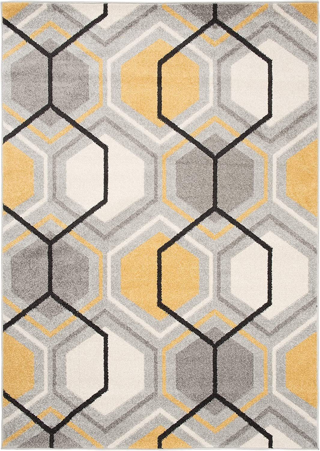 Mazovia Teppich LAZUR_Geometric, 80x150, Geometrisch, Modern, Kurzflor, Gem günstig online kaufen