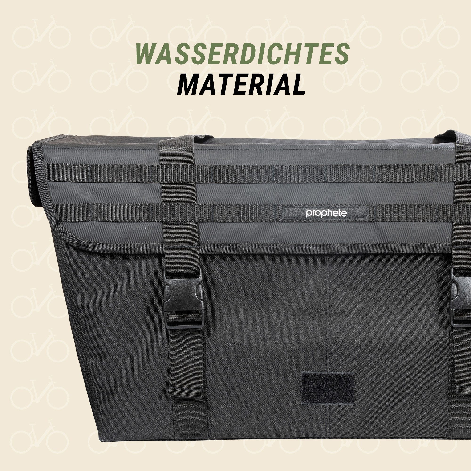 Prophete Fahrradtasche Doppelpacktasche Longtail