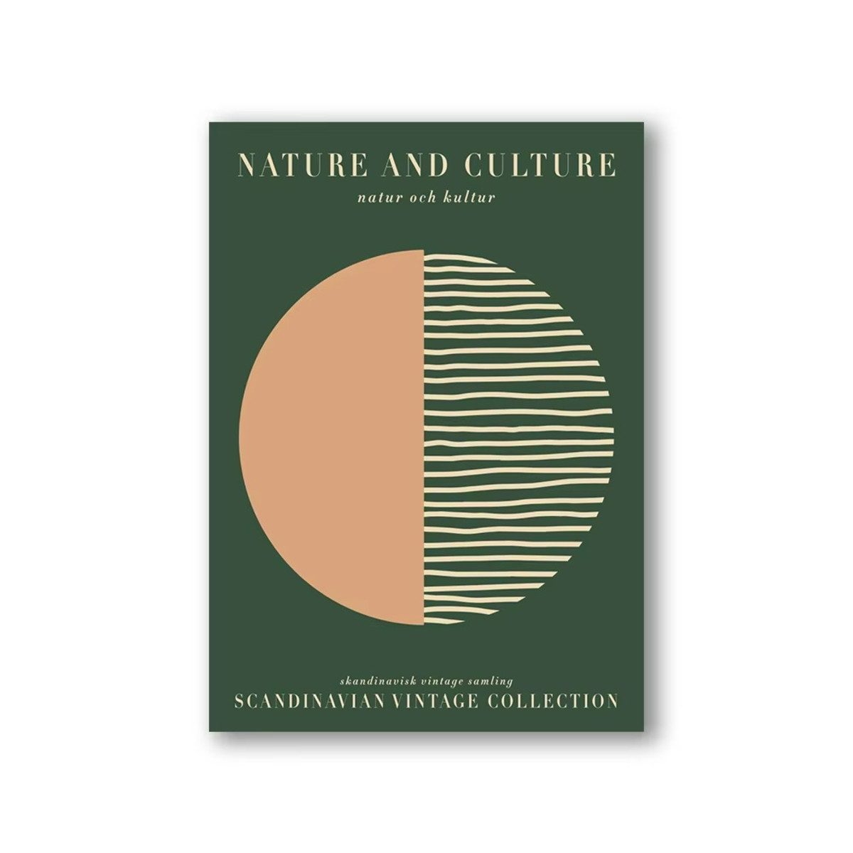 TPFLiving Kunstdruck (OHNE RAHMEN) Poster - Leinwand - Wandbild, Bauhaus Nordische Ästhetik Moderne Abstrakte Architektur Leinwand (Leinwandbild XXL), Farben: Gelb, Orange, Blau, Grau, Rot, Schwarz -Größe: 50x70cm