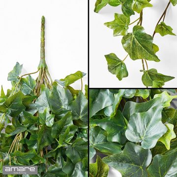 Künstliche Zimmerpflanze Dekopflanze 2er Set Engl. Efeu-Girlande, Amare home, Höhe 100 cm