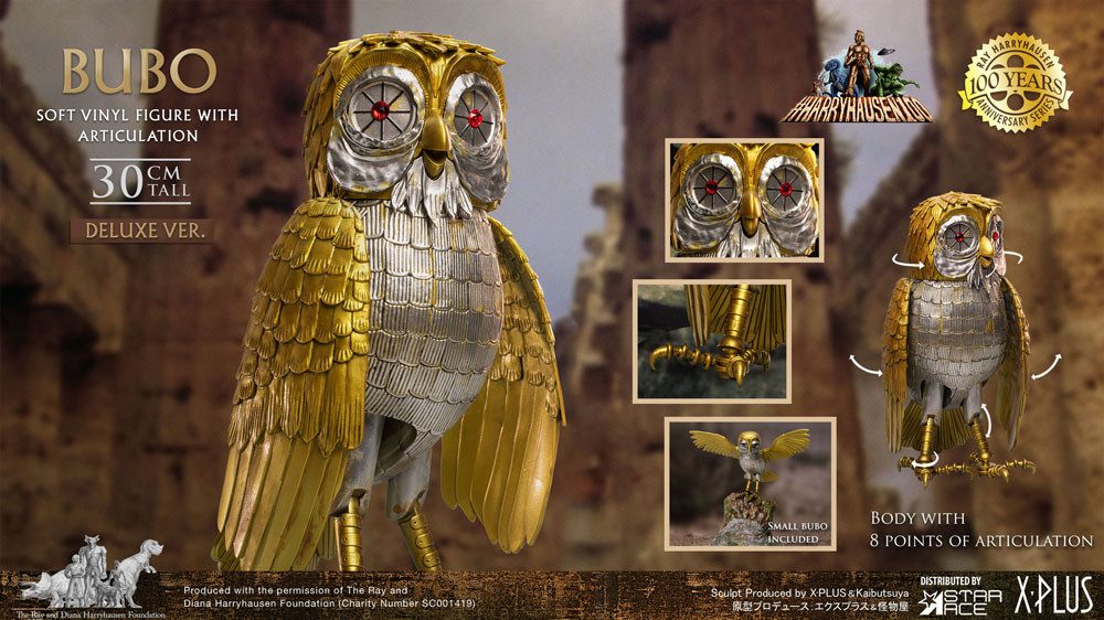 Star Ace Toys Sammelfigur Ray Harryhausen's Bubo 30 cm Gigantic Soft Vinyl Statue DLX