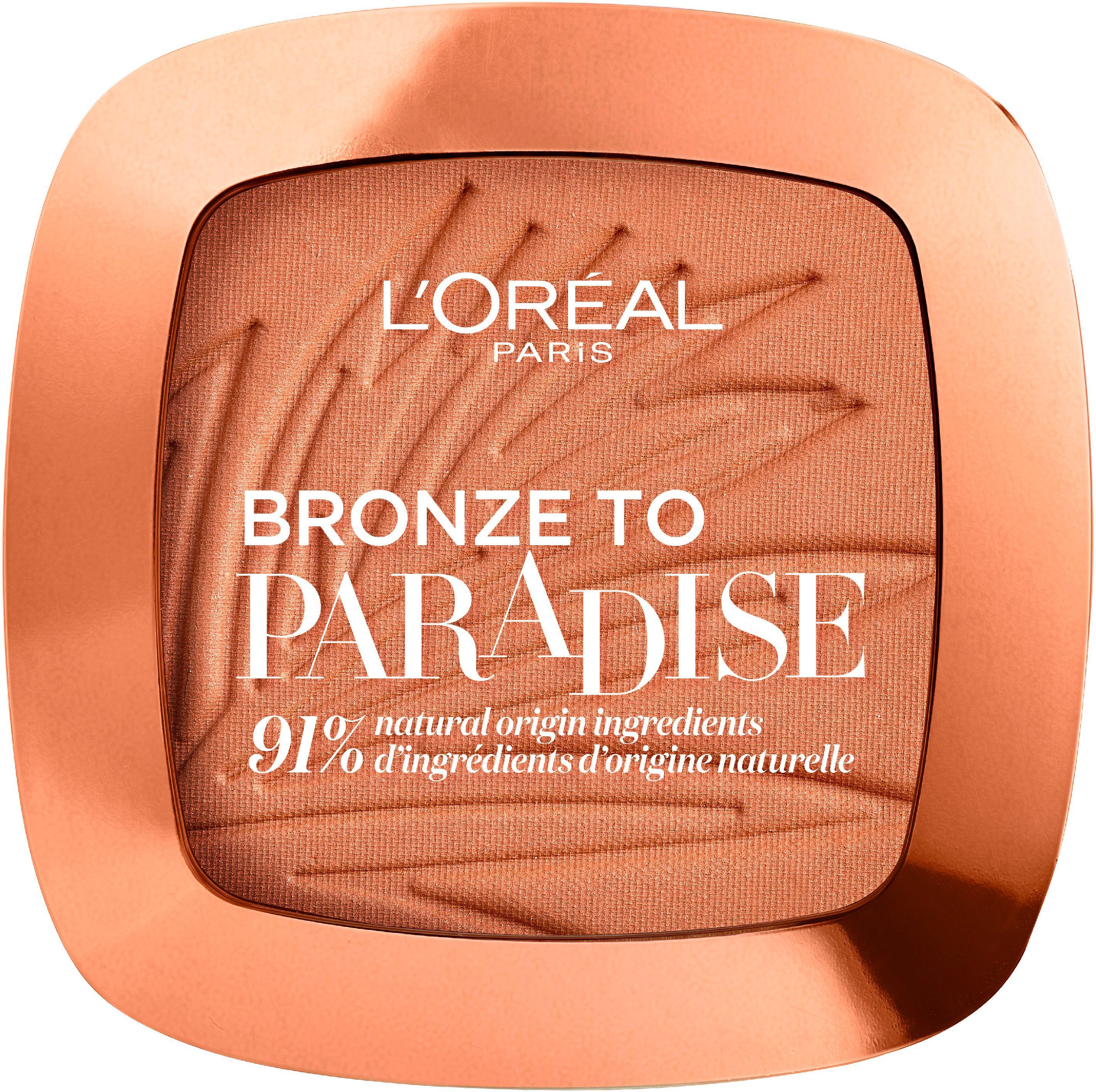 L\'ORÉAL PARIS Bronzer-Puder Back to Bronze, Seidig-zarte Textur macht das  Verblenden besonders leicht