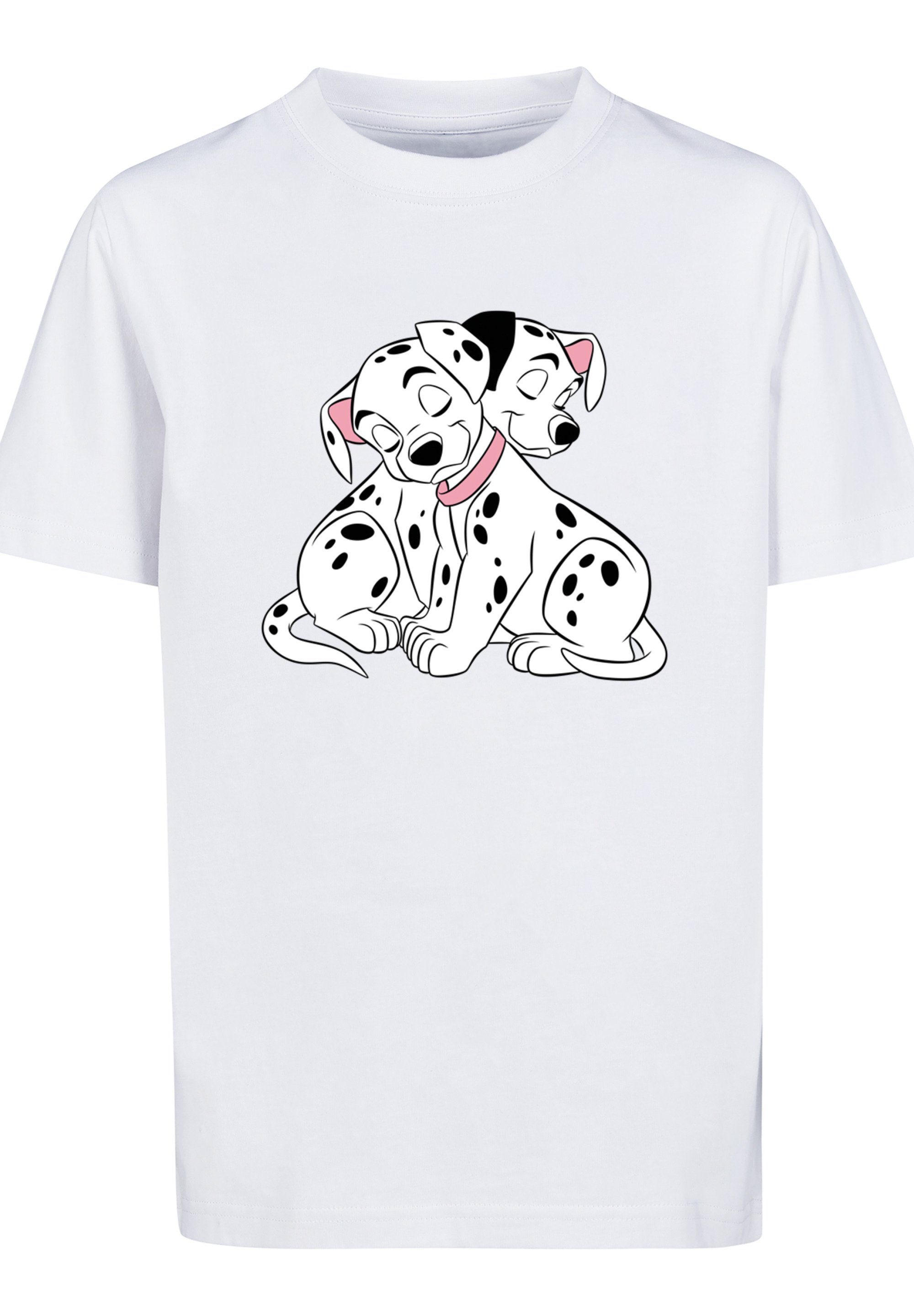 Disney Merch,Jungen,Mädchen,Bedruckt T-Shirt Unisex F4NT4STIC 101 Kinder,Premium Puppy Love Dalmatiner