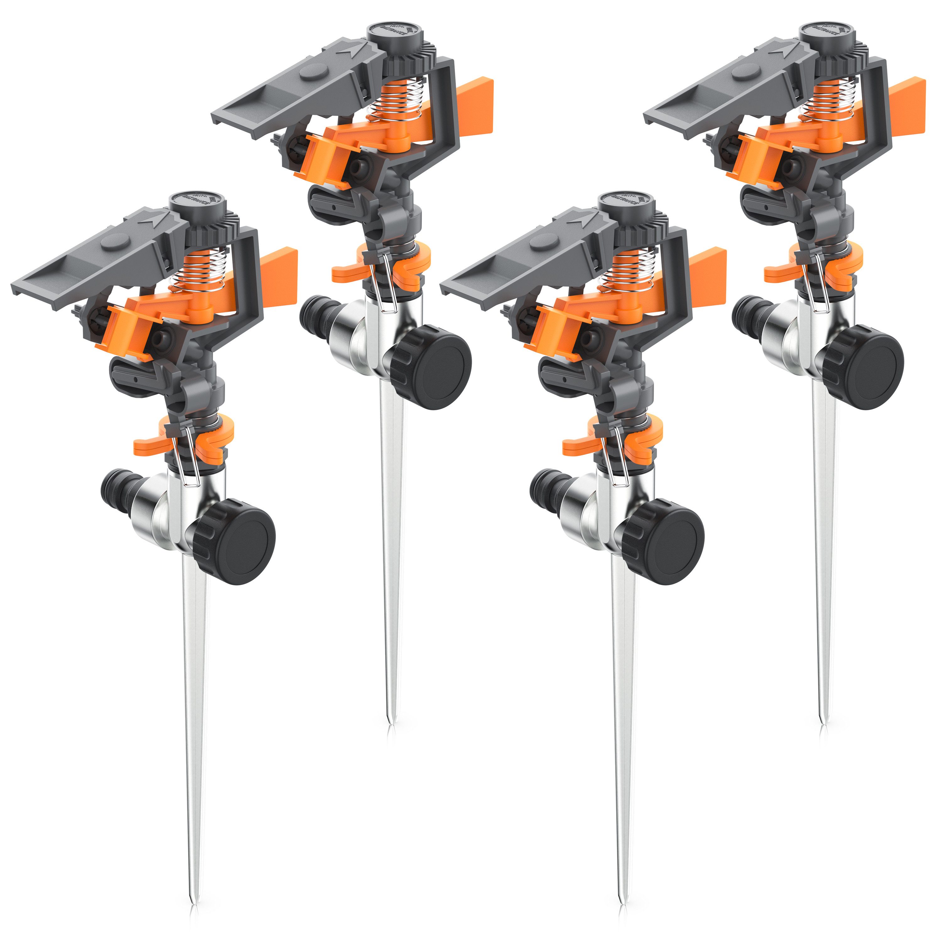 Kreisregner Intervall-Sprinkler, Rasensprenger mit Pulsation, 360° Impulsregner