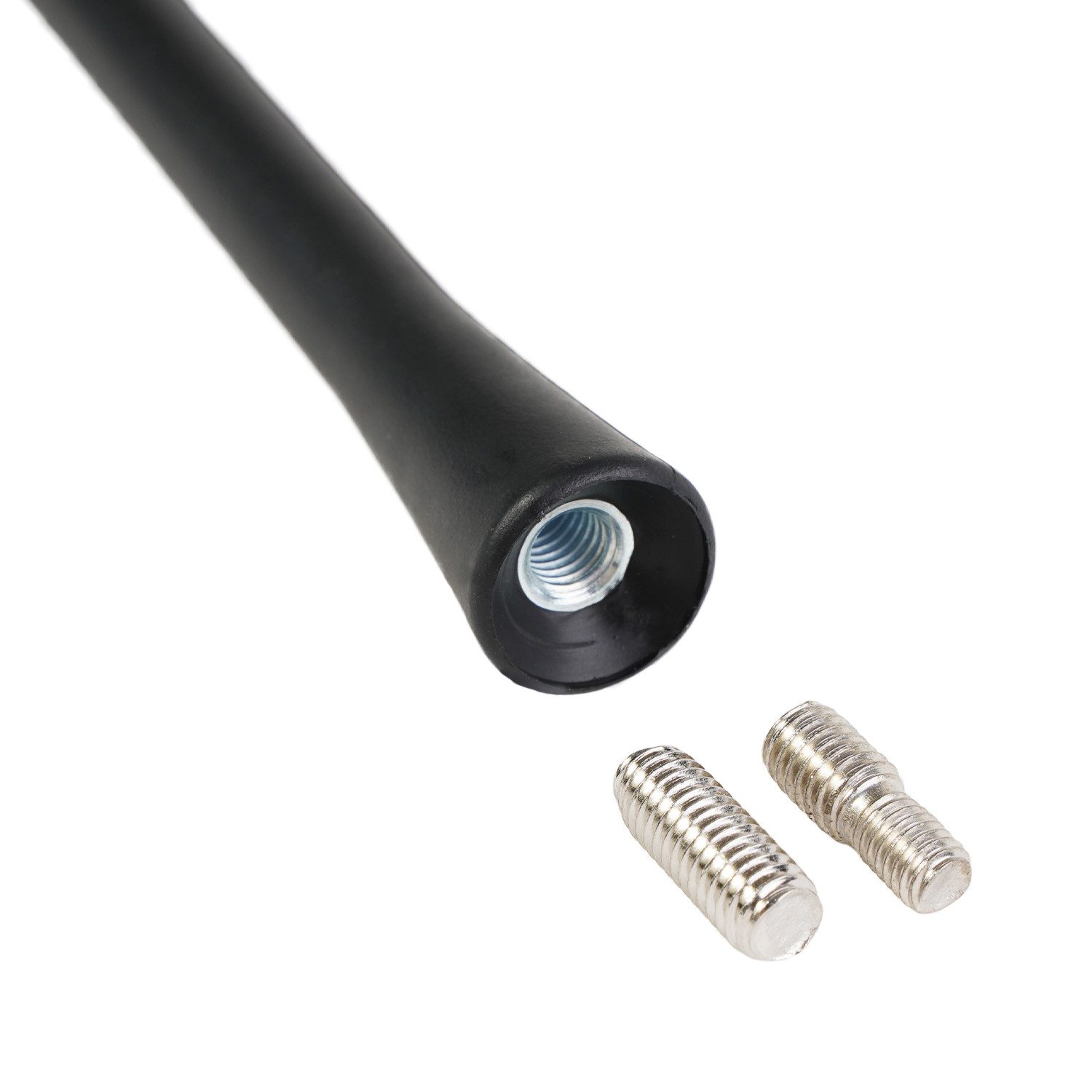 AIV Kurz Antennen-Stab 11cm M5 M6 Universal Autoradio-Ersatzantennenstab (AM,FM,UKW,Radio), Kurzstab-Antenne, M5/M6-Gewinde Adapter, für AM FM UKW Auto-Radio – Bild 2 von 4