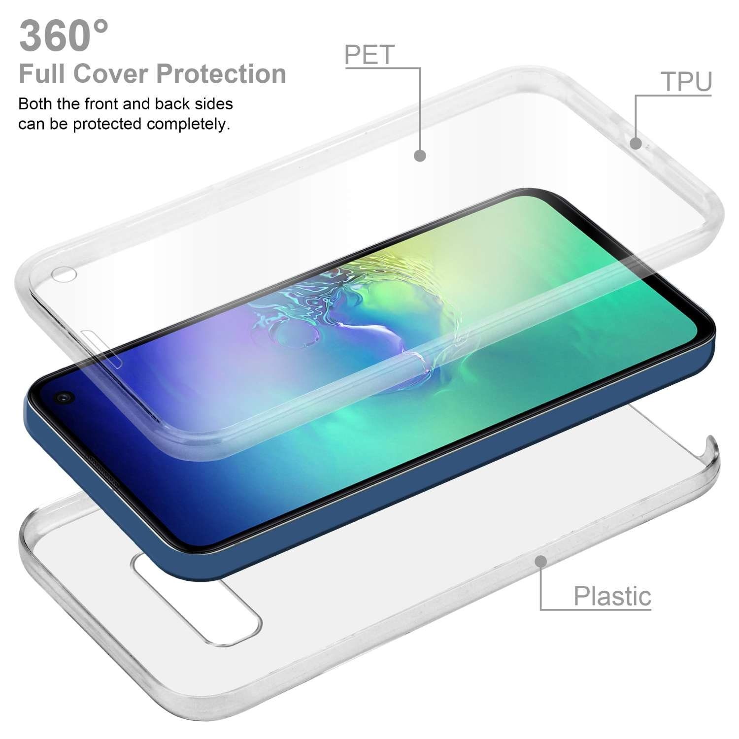 Cadorabo Handyhülle für Samsung Galaxy S10e Hülle Samsung Galaxy S10e, Flexible Case Handy Schutzhülle - Hülle - Back Cover 360° Grad