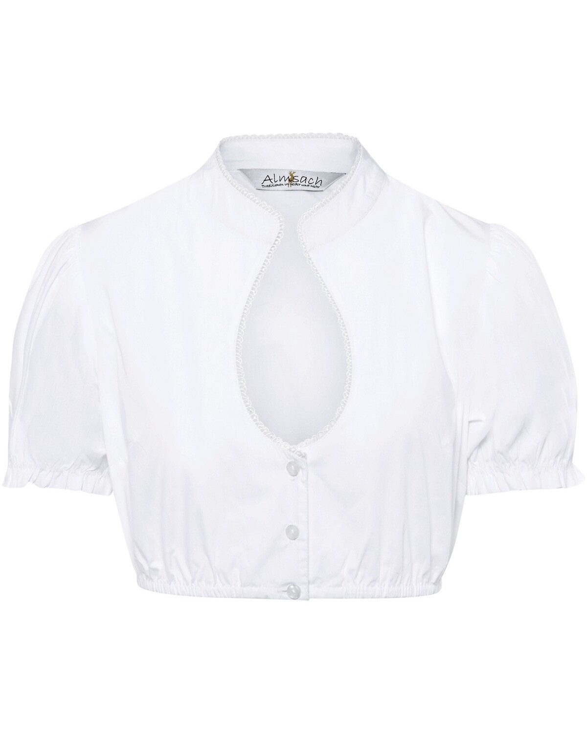 Dirndlbluse Dirndlbluse mit Puffärmel