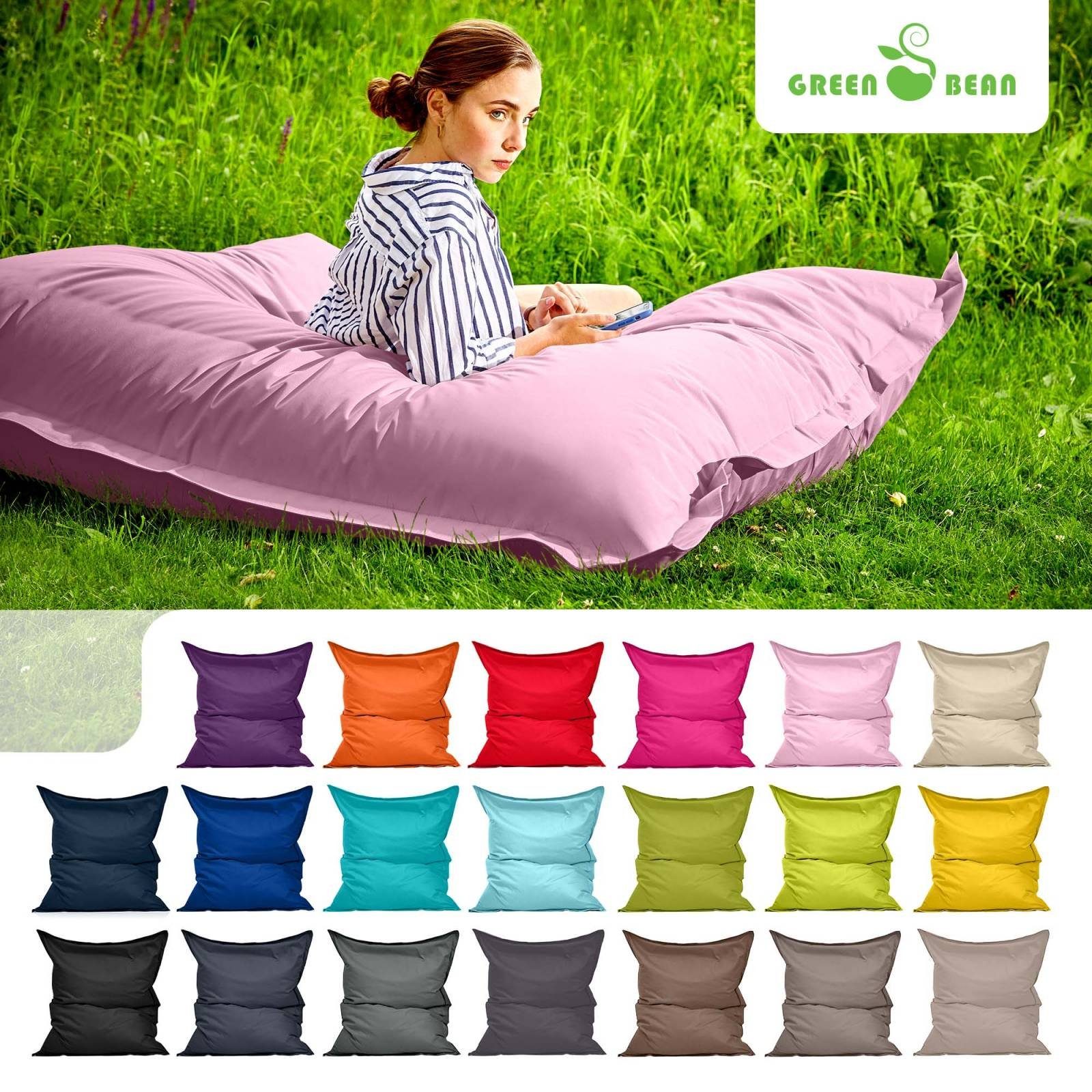 Green Bean Sitzsack Square Outdoor, 140x180cm günstig online kaufen
