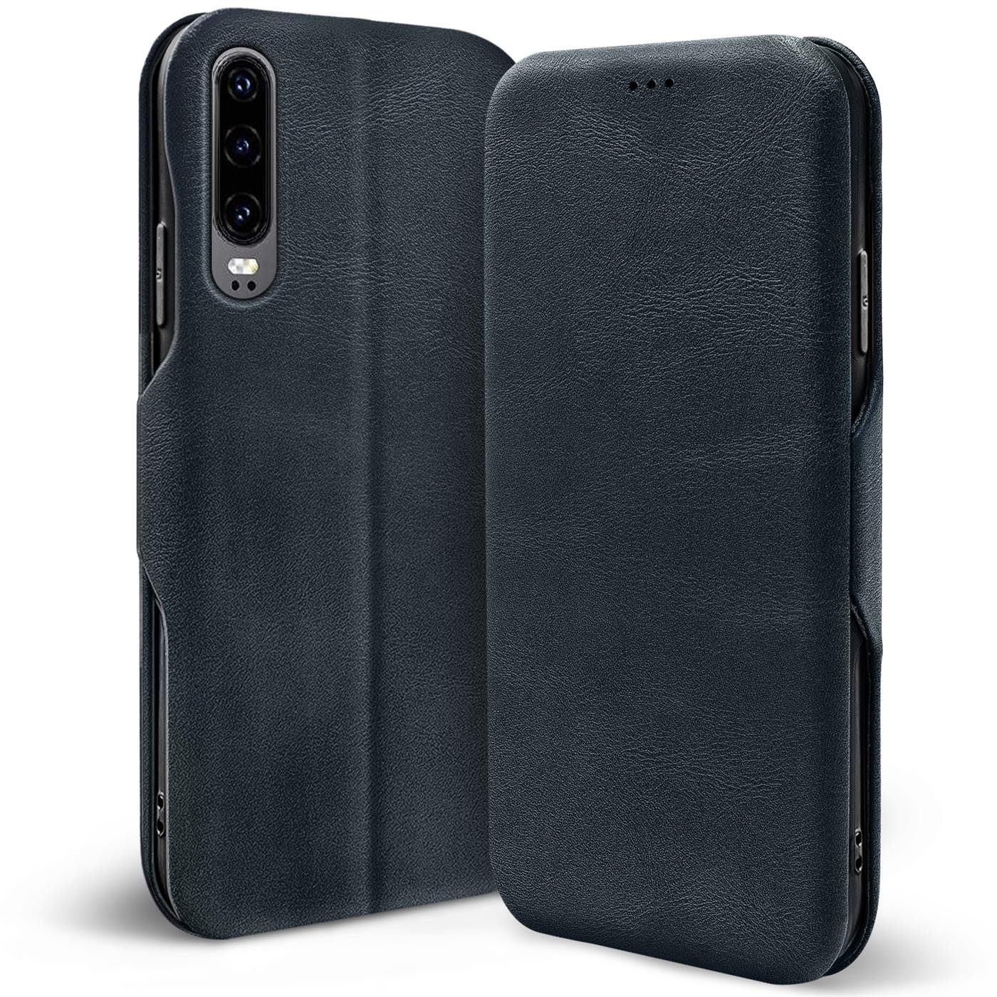 CoolGadget Handyhülle Business Premium Hülle für Huawei P30 6,1 Zoll, Handy Tasche mit Kartenfach für P30 Schutzhülle