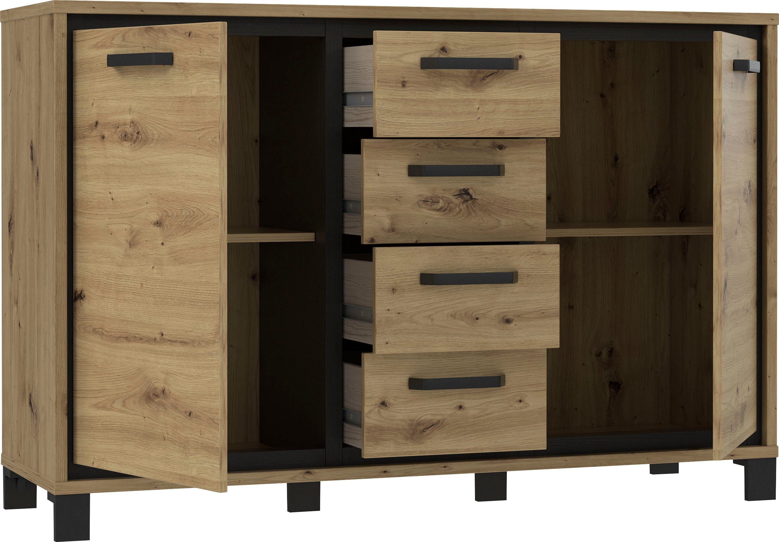 FORTE Sideboard Trondheim, Breite 138 cm