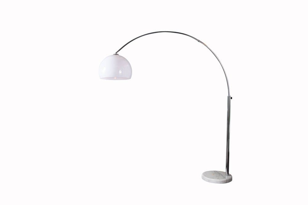 riess-ambiente Bogenlampe LOUNGE DEAL 175-205cm weiß, ohne Leuchtmittel, Wohnzimmer · Metall · verstellbar · Modern Design