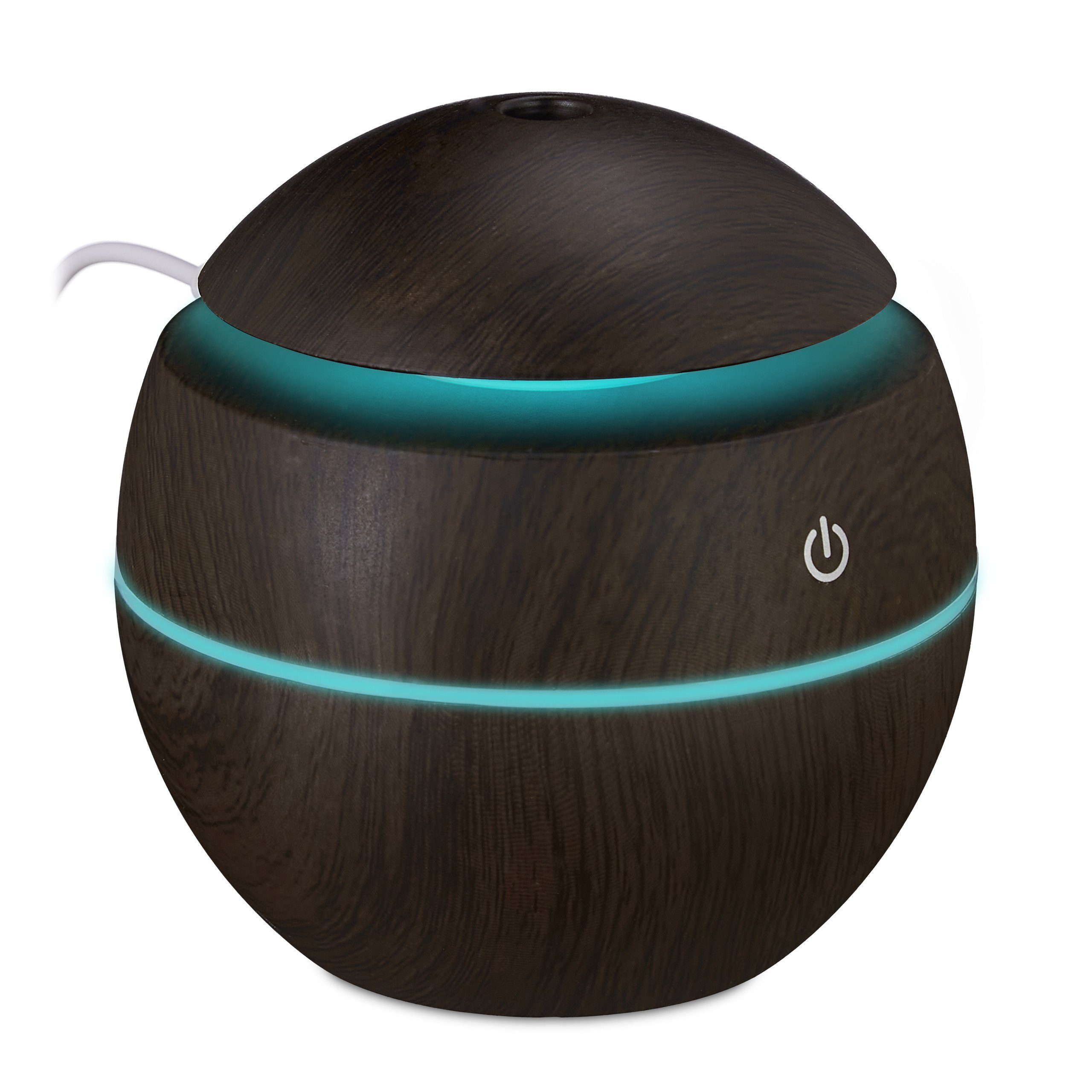 relaxdays Diffuser Aroma Diffuser Holzoptik, Dunkelbraun