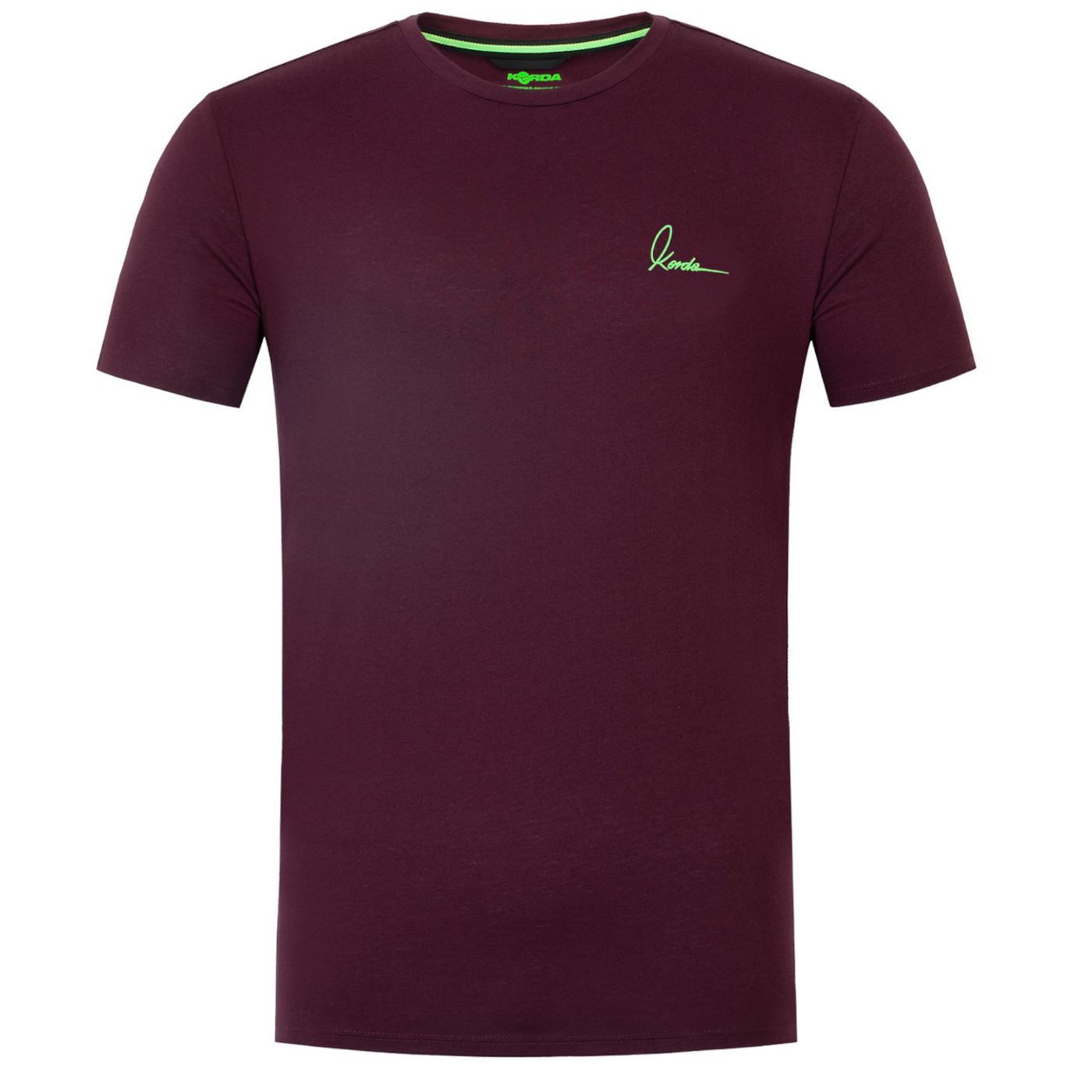 Korda T-Shirt Korda Minimal Tee Burgundy - T-Shirt für Angler