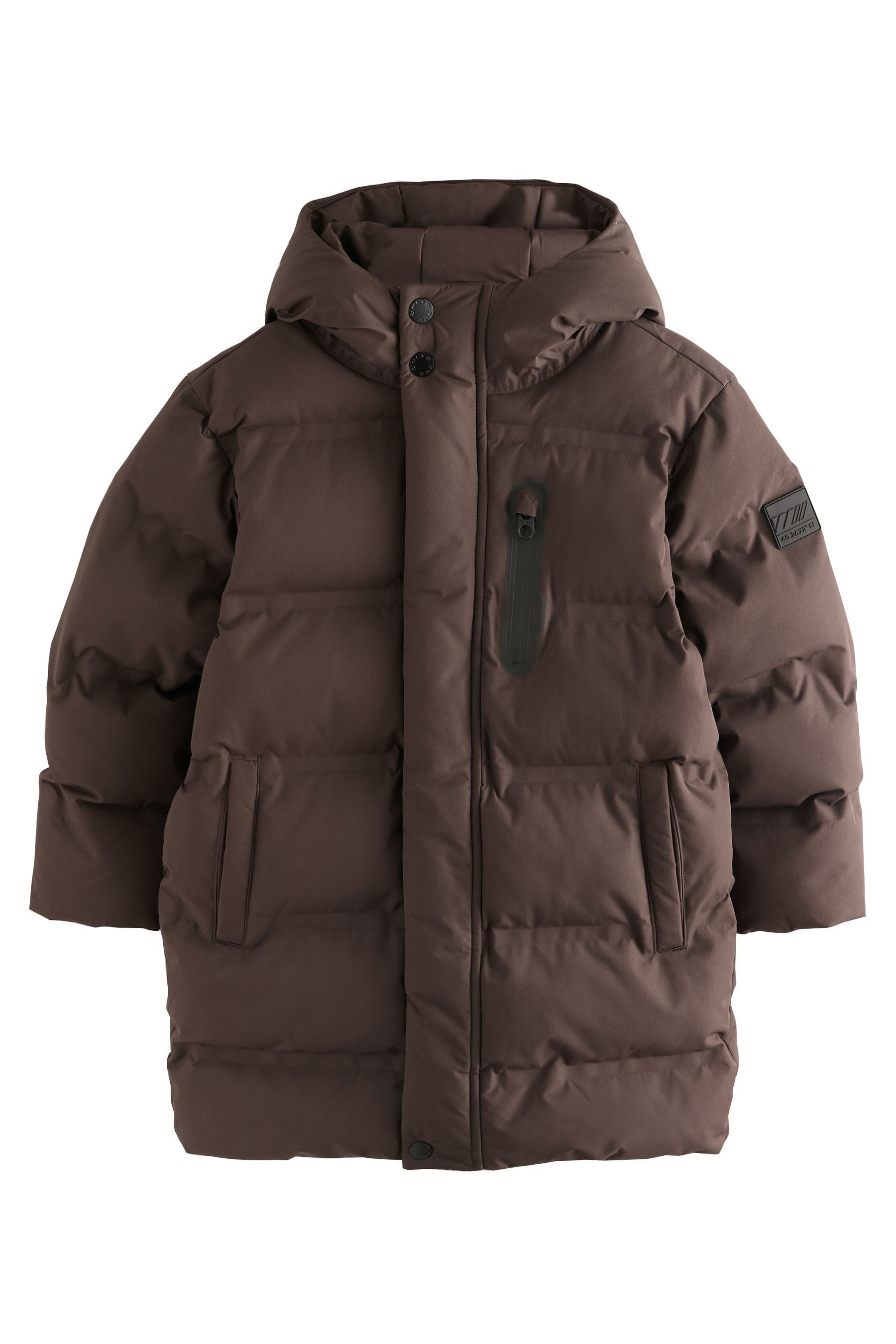 Next Funktionsmantel Wasserfester langer Puffermantel mit Fleecefutter (1-tlg)