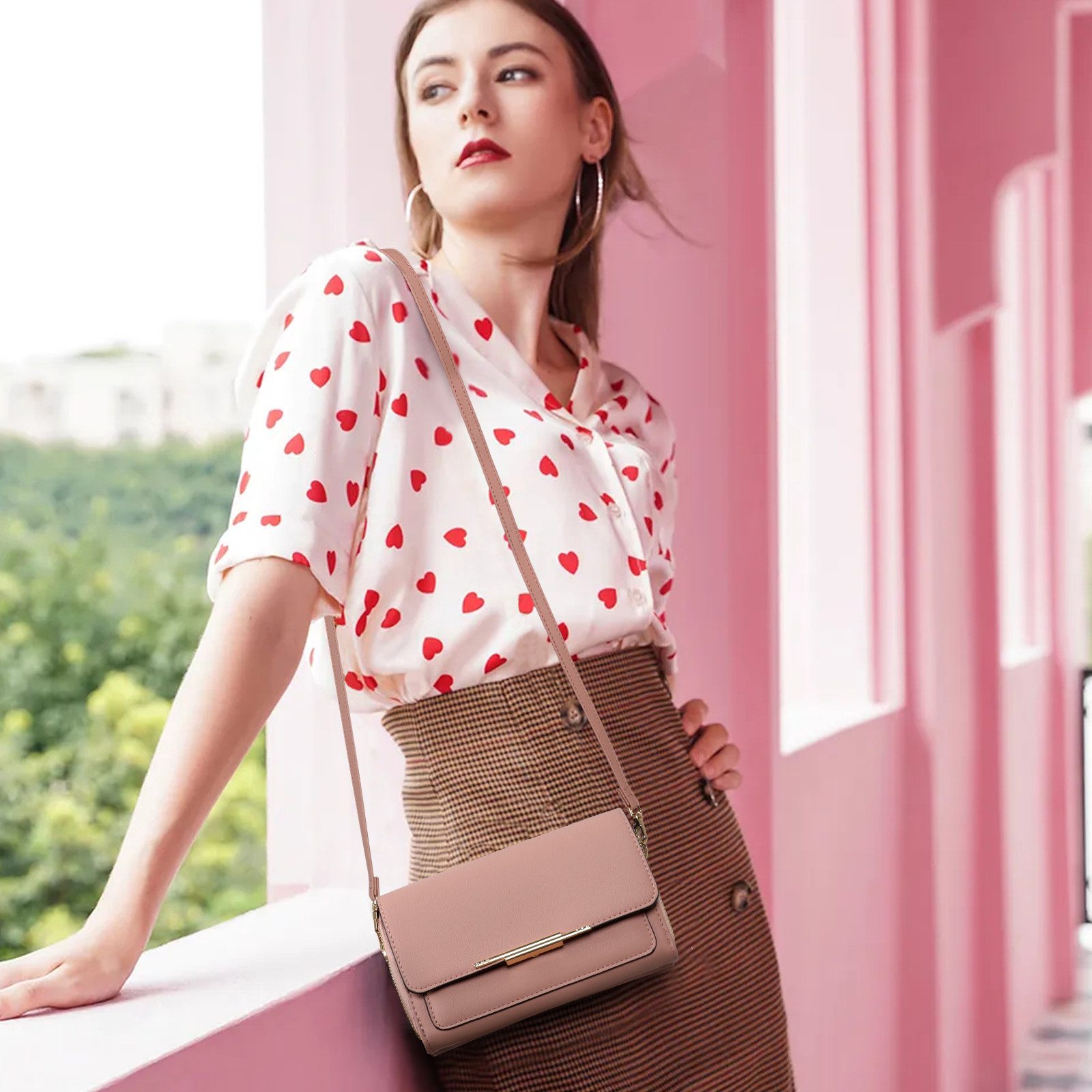 Fassiona Umhängetasche Klein Damen Handy Umhängetasche, günstig online kaufen